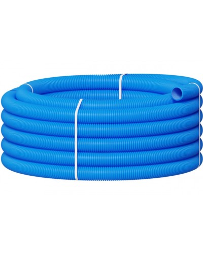 Вентиляционная труба гибкая двустенная для воздуховода (ПНД) D90мм цвет голубой(1шт=50м) Экопласт 803090TR-1 в Нефтеюганске Гладкая труба Pintop.ru