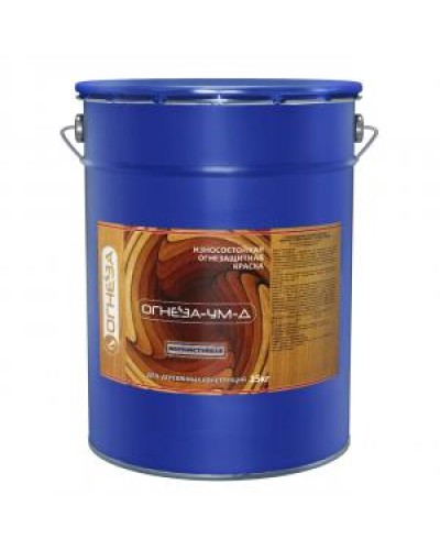 Краска огнезащитная вспучивающаясядля древесины Огнеза марки «ОГНЕЗА-УМ-Д», ведро 20 кг., цвет белый в Нефтеюганске Огнезащитные краски Pintop.ru