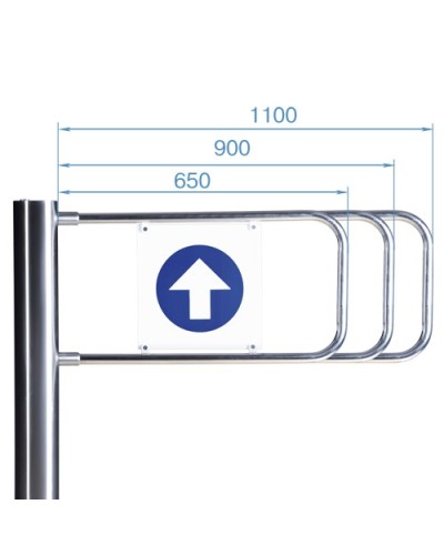 Створка для стойки калитки PERCo-AG-1100 (1100мм) в Нефтеюганске Ограждения Pintop.ru