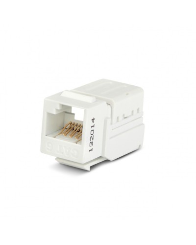 Вставка Keystone Jack RJ-45(8P8C) Hyperline KJNE-8P8C-C6-90-WH в Нефтеюганске Модули Keystone Pintop.ru
