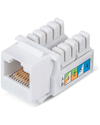 Модуль Keystone Jack RJ-45(8P8C), UTP неэкранированный, CAT 6, тип 90 градусов, белый REXANT PRO 02-0254 в Нефтеюганске Модули Keystone Pintop.ru