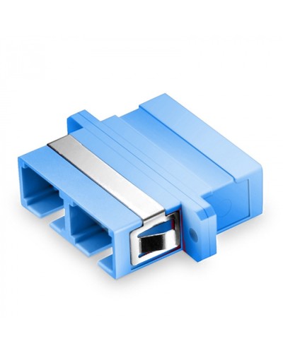Оптический адаптер OS2, дуплекс SC, с фланцами, синий Eurolan (36A-S2-2S-02BU) в Нефтеюганске Проходные адаптеры и розетки оптические Pintop.ru