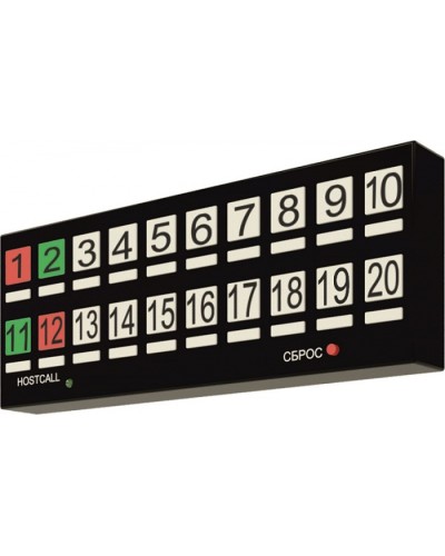 Табло отображения Hostcall MP-730W2 в Нефтеюганске Система оповещения и трансляции Hostcall Pintop.ru