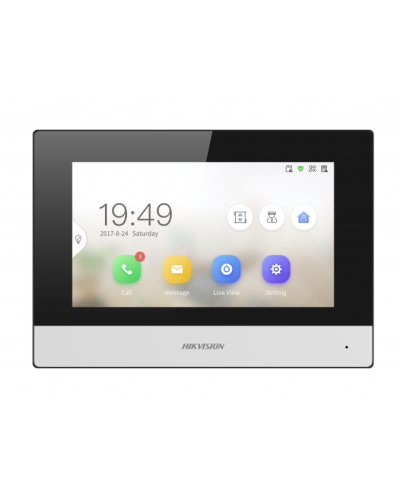 IP видеодомофон сенсорный с Wi-Fi Hikvision DS-KH6320-WTDE1 в Нефтеюганске Абонентские IP устройства Pintop.ru