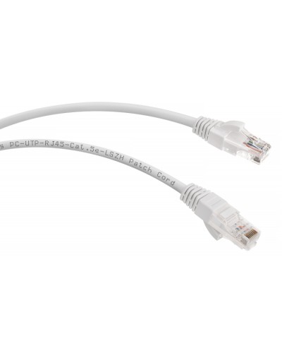 Патч-корд медный U/UTP кат.5е (1м) LSZH (белый) Cabeus PC-UTP-RJ45-Cat.5e-1m-WH-LSZH в Нефтеюганске Патчкорды (медные) Pintop.ru