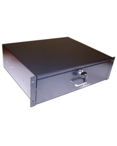 Ящик выдвижной 19, с замком, 4U, черный TWT TWT-CB-DRW-4U в Нефтеюганске Аксессуары для стоек и шкафов Pintop.ru