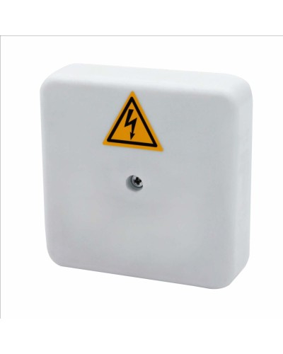 Коробка распределительная огнестойкая КРОПС-П0, IP41, габаритные размеры 75х75х20 мм, для кабелей сечением до 4 мм2, 3 клеммы КМ-Профиль (FRJB-KM-P0-4-03-КРОПС-IP41) в Нефтеюганске Распределительные коробки Pintop.ru