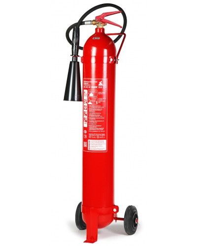 Огнетушитель углекислотный ПОЖТЕХНИКА ОУ-7 ИНЕЙ РФ на шасси (70В, С, Е, до 10 000V) баллон по ГОСТ 949 в Нефтеюганске Огнетушители Pintop.ru