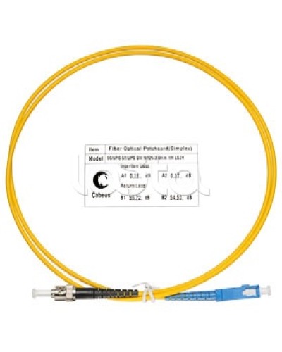 Патч-корд волоконно-оптический SM 9/125 simplex SC-ST LSZH (1 м) Cabeus FOP(s)-9-SC-ST-1m в Нефтеюганске Патч-корды оптические Pintop.ru