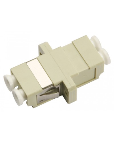 Соединитель проходной LC-LC duplex, MM(для многомодового кабеля) Cabeus DLC-DLC-MM в Нефтеюганске Проходные адаптеры и розетки оптические Pintop.ru