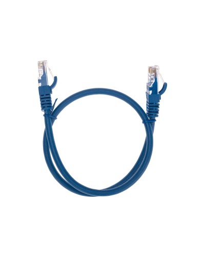 Патч-корд U/UTP, CAT 6, RJ45-RJ45, 26AWG, LSZH, синий, 0,5м REXANT 02-0294-05 в Нефтеюганске Патчкорды (медные) Pintop.ru