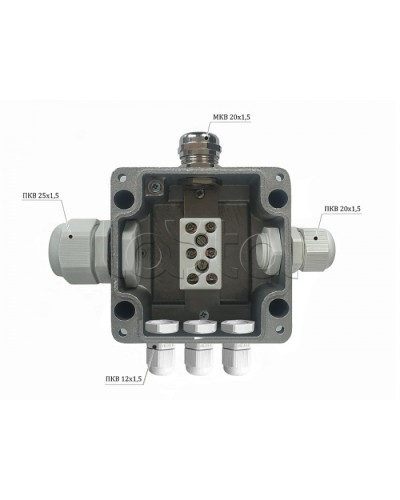 Металлическая коробка соединительная Магнито-контакт МКС 2ВК «МОРОЗ» с датчиком вскрытия корпуса (тампером), IP66/IP68 в Нефтеюганске Распределительные коробки Pintop.ru
