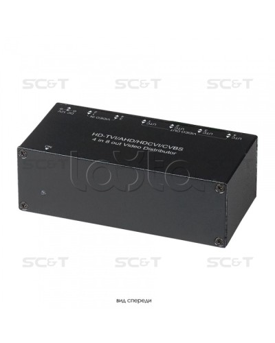 Распределитель видеосигнала HDCVI/HDTVI/AHD/CVBS SC&T CD408HD в Нефтеюганске Видеоусилители, Модуляторы, Делители Pintop.ru