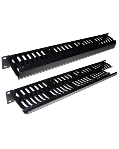 Органайзер кабельный 19 1U c крышкой на 24 порта TWT TWT-ORG/CV24-1U в Нефтеюганске Кабельные органайзеры Pintop.ru