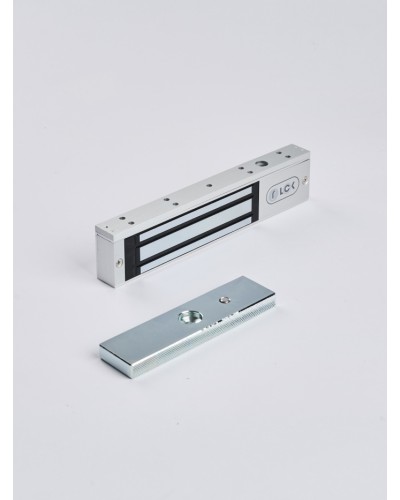 R-Lock RL-EM180-L0S - Электромагнитный замкок, 180кг, DC12/24B, цвет серебристый сатинированный алюминий RAL 7047 в Нефтеюганске Электромагнитные замки Pintop.ru