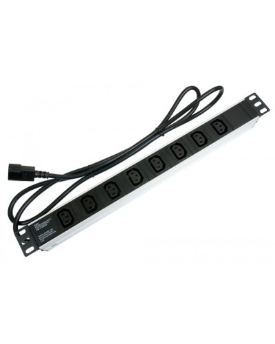 Блок на 8 розеток IEC 320 горизонтальный для 19 шкафов Cabeus (PDU-8I-2IEC) в Нефтеюганске Блоки розеток Pintop.ru