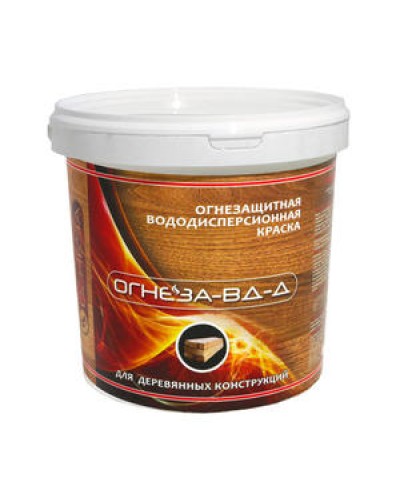 Краска огнезащитная водно-дисперсионнаявспучивающаясядля дерева Огнеза марки «ОГНЕЗА-ВД-Д» , ведро 3 кг. в Нефтеюганске Огнезащитные краски Pintop.ru