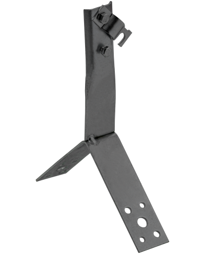 Держатель проводника круглого 6-10мм винтовой для конька h=100мм оцинкованная сталь TD IEK (ZDP80-13-4-16-100) в Нефтеюганске Крепеж Pintop.ru