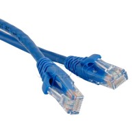 Патч-корд RJ45-RJ45, 4 пары, UTP, кат.5е, LSZH (5м) Hyperline PC-LPM-UTP-RJ45-RJ45-C5e-5M-LSZH-BL