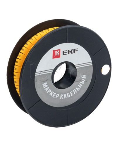 Маркер кабельный 1,5 мм2 8 (1000 шт.) (ЕС-0) EKF PROxima (plc-KM-1.5-8) в Нефтеюганске Аксессуары для кабель-канала Pintop.ru