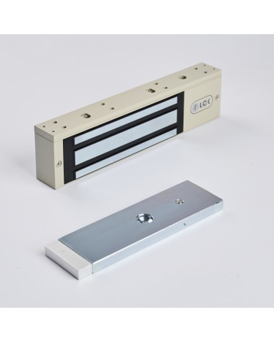 R-Lock RL-EM350-LSG - Электромагнитный замкок, 350кг, DC12/24B, цвет серый, RAL7032 (галечный серый), два датчика втроены в корпус замка: датчик Холла и магнито-контактный датчик в Нефтеюганске Электромагнитные замки Pintop.ru