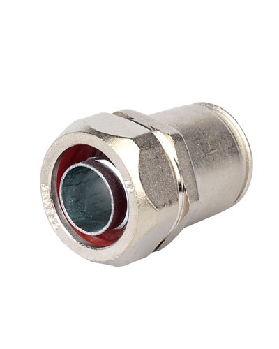 Муфта металлорукав DN 12-жесткая труба д.16мм, IP66/IP67, никелированная латунь DKC 6117-12N в Нефтеюганске Повороты, муфты, тройники Pintop.ru