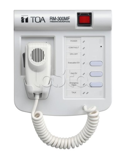 Панель микрофонная пожарная для серии VM-3000 в Нефтеюганске Системы оповещения и трансляции TOA Pintop.ru