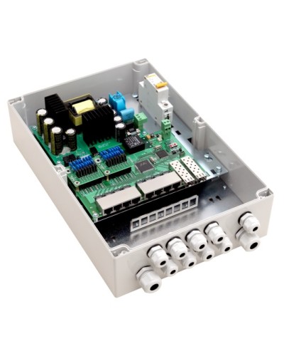 PoE-коммутатор 10-портовый, управляемый уличный TFortis PSW-2G8F+ в Нефтеюганске Коммутаторы Pintop.ru