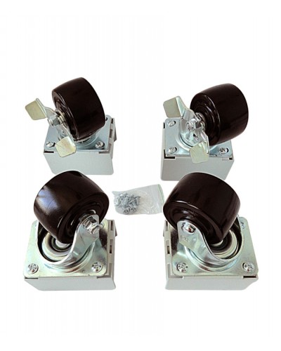 Eurolan Набор роликов 4 шт., до 600 кг, серия S3000 (60A-26-01-31BL) в Нефтеюганске Аксессуары для стоек и шкафов Pintop.ru