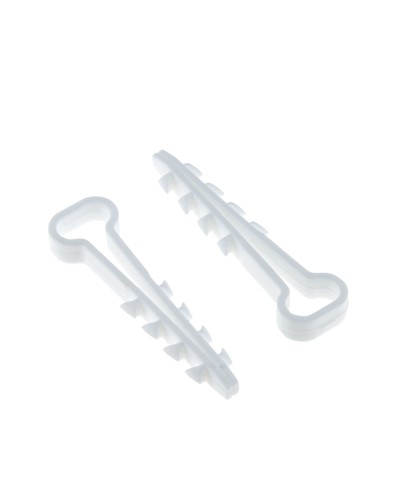 Дюбель-хомут (6х14 мм) для плоского кабеля белый (50 шт.) EKF PROxima (plc-cd-6x14w) в Нефтеюганске Крепеж: Дюбели, шурупы, саморезы Pintop.ru