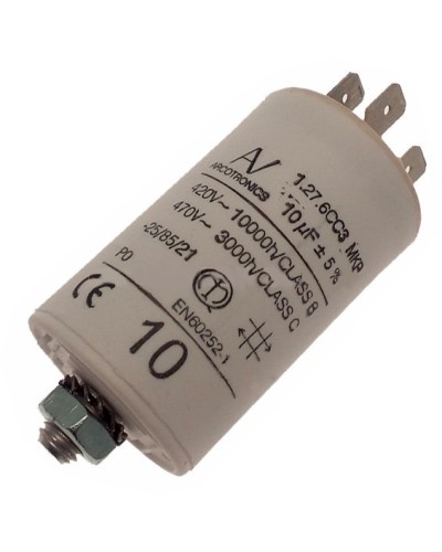 Конденсатор 10 мкФ со сдвоенными выводами и болтом Came 119RIR294 в Нефтеюганске Запчасти для шлагбаумов и автоматики Pintop.ru