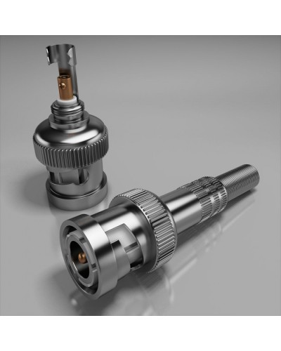 Разъем штекер BNC под винт с пружиной в металлическом корпусе ПожТехКабель PTK-Accessories в Нефтеюганске Коннекторы Pintop.ru